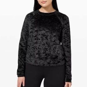 ululemon Warm Down Crushed Velvet Crew Neck Long Sleeve